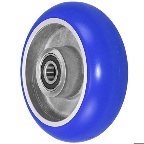 Durastar Wheel; 6 X 2 Polyurethane|Aluminum (Donut; Blue); 75 Shore A Durometer 620DUSA63L